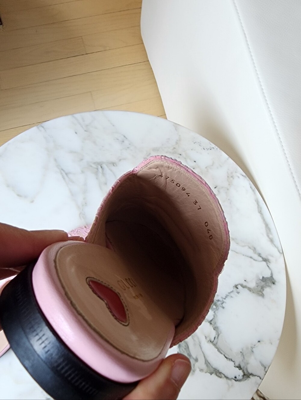Gucci Pink Lace Horsebit Backless Mules Size 7 - Picture 9 of 9